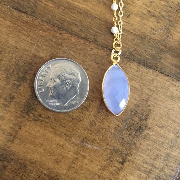 Lace Agate Rosary Bead Necklace - Picture 7 of 8